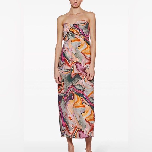 Mara Hoffman Dresses & Skirts - Mara Hoffman Yara Strapless Dress , Multi